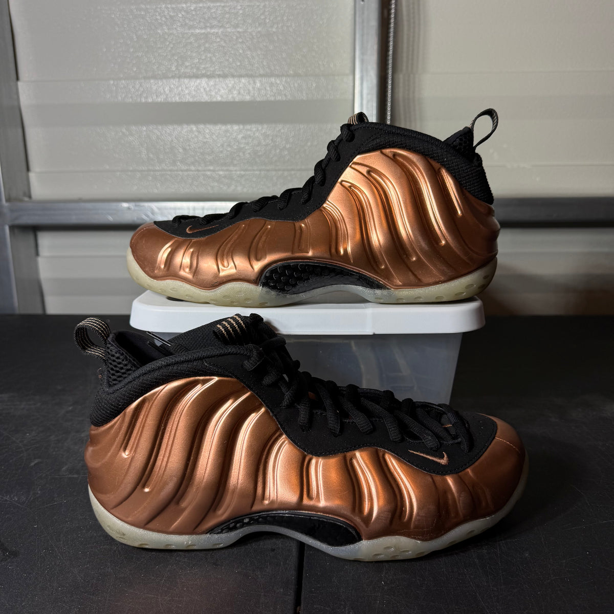 Size 9.5 - Nike Foamposite One Copper