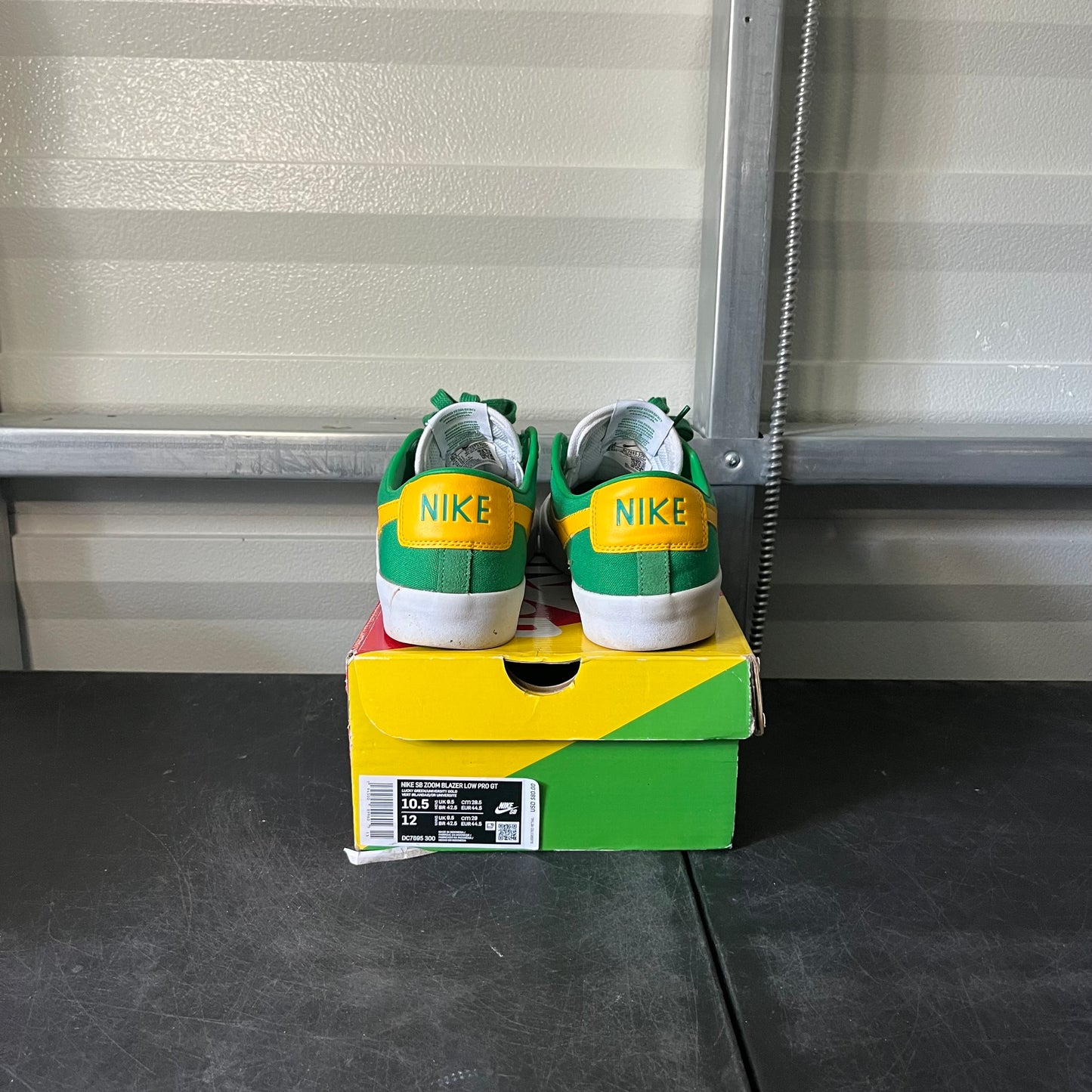 Size 10.5 - Nike Blazer Low Lucky Green University Gold