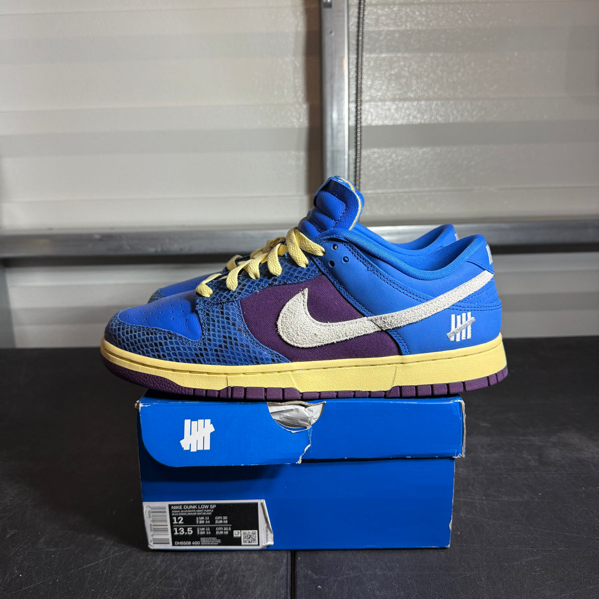 Size 12 - Nike Undefeated x Dunk Low SP 5 On It Signal Blue