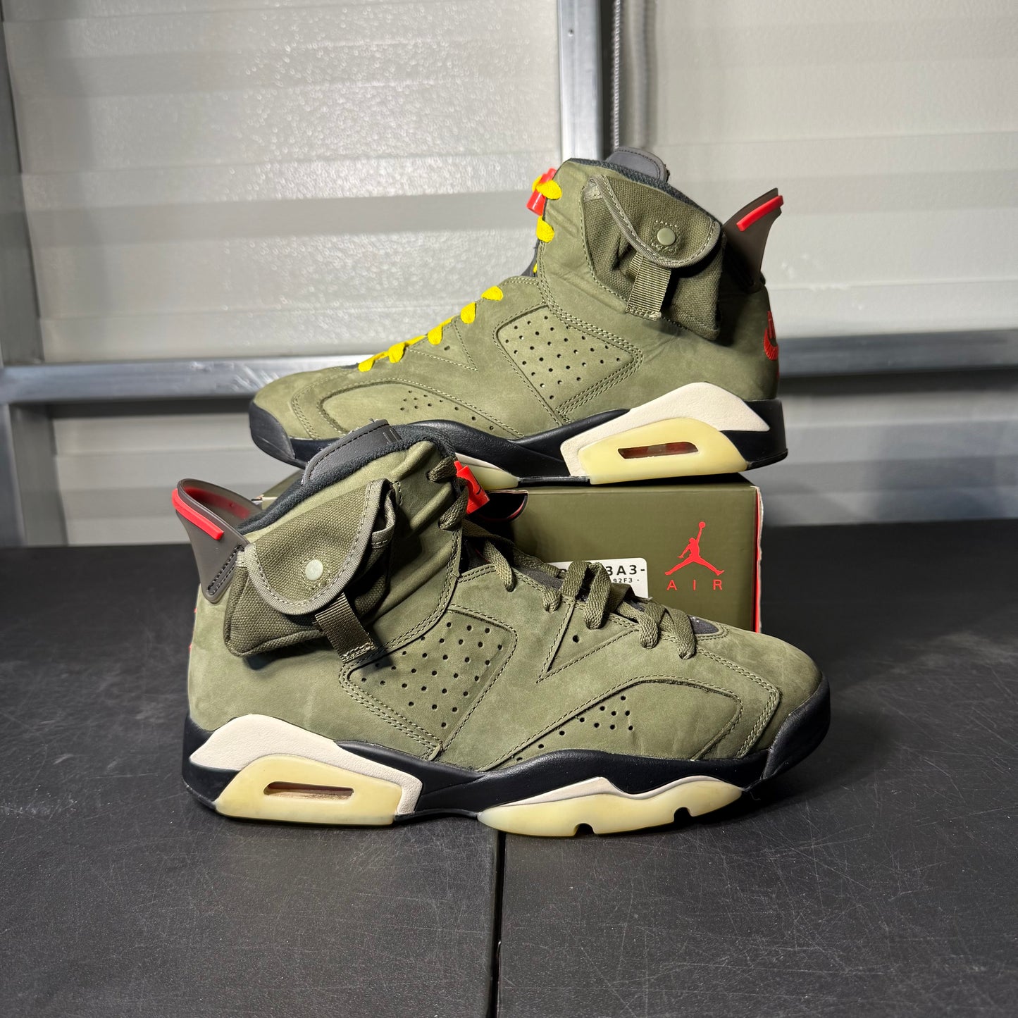 Size 10 - AJ 6 Travis Olive