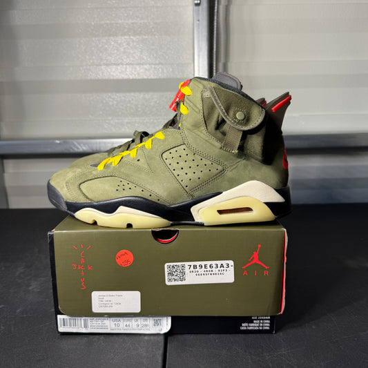 Size 10 - AJ 6 Travis Olive