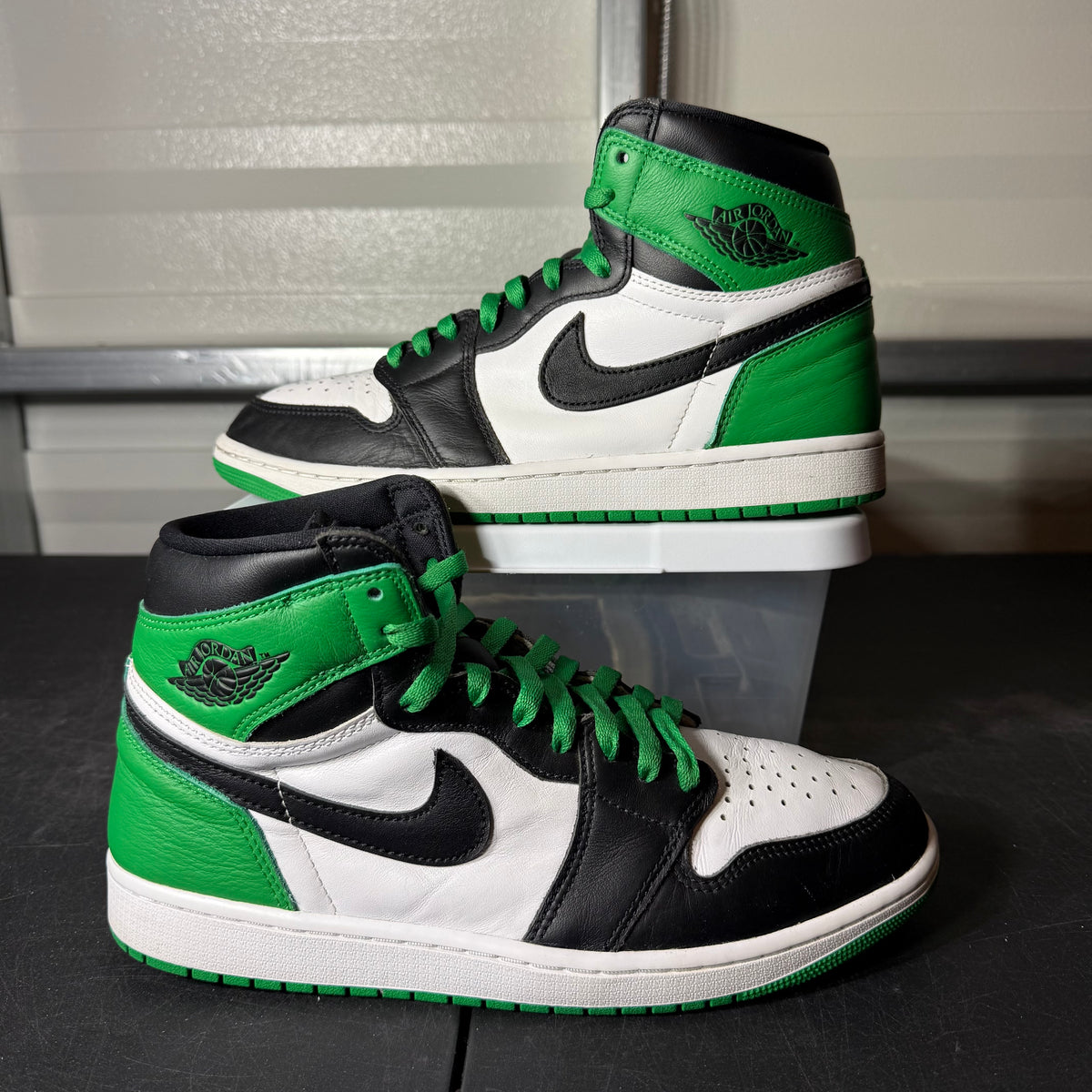 Size 10.5 - AJ 1 High Lucky Green NB