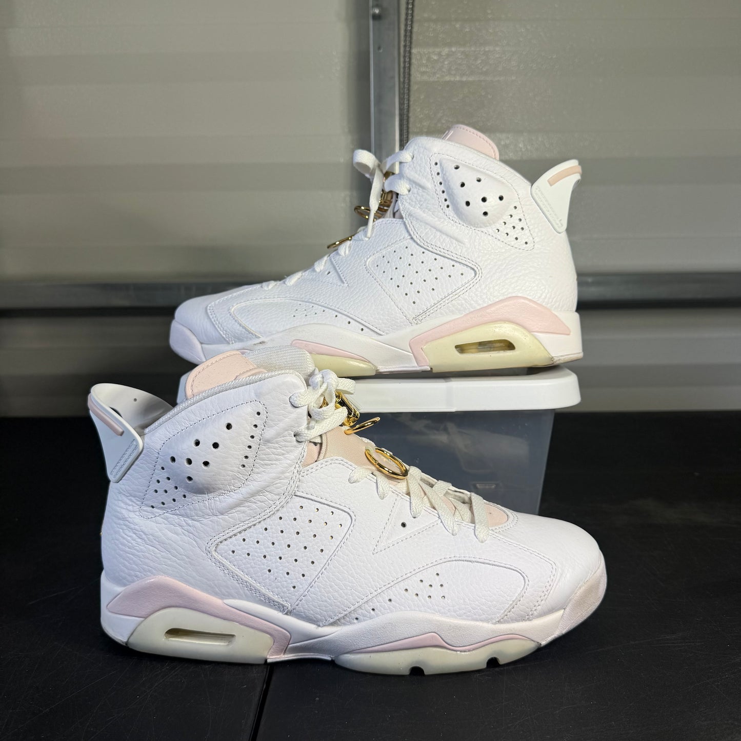 Size 10M - AJ 6 Gold Hoops