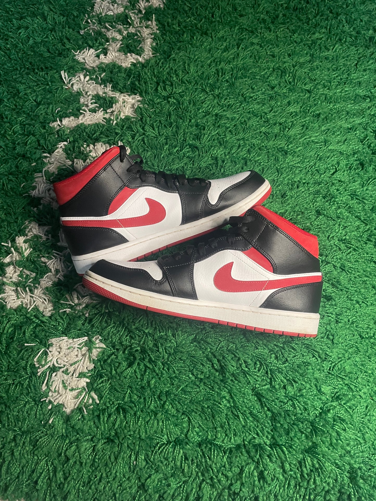 Size 11 - Air Jordan 1 Mid Black Gym Red