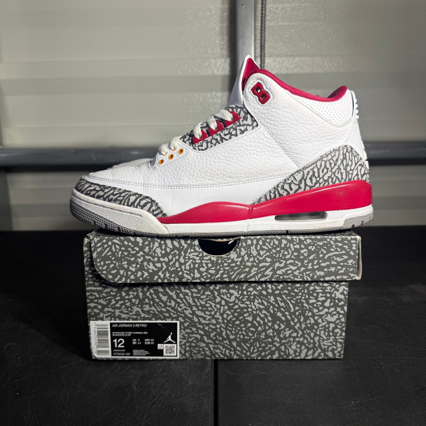 Size 12 - AJ 3 Cardinal