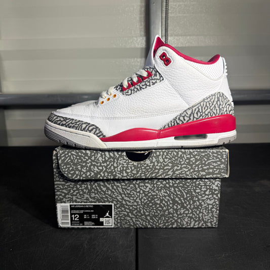 Size 12 - AJ 3 Cardinal