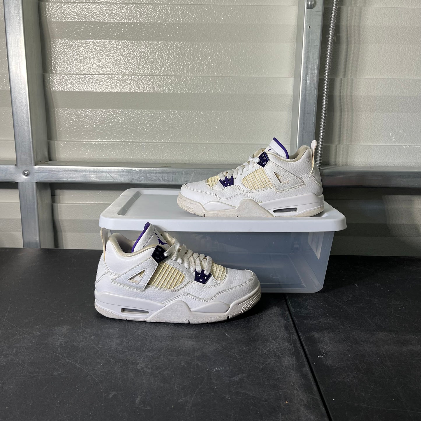 Size 5.5Y - AJ 4 Metallic Purple