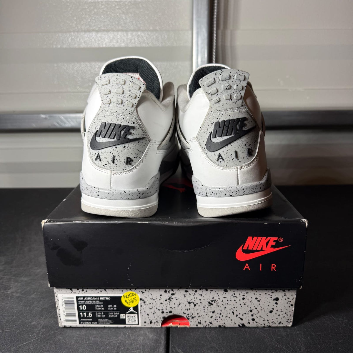 Size 10 - AJ 4 White Cement