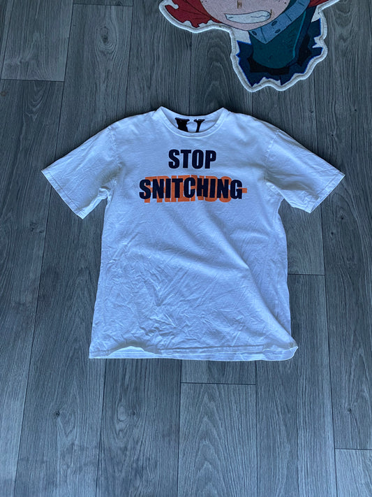 Size L - VLONE 'No Cap’ T-Shirt White/Orange