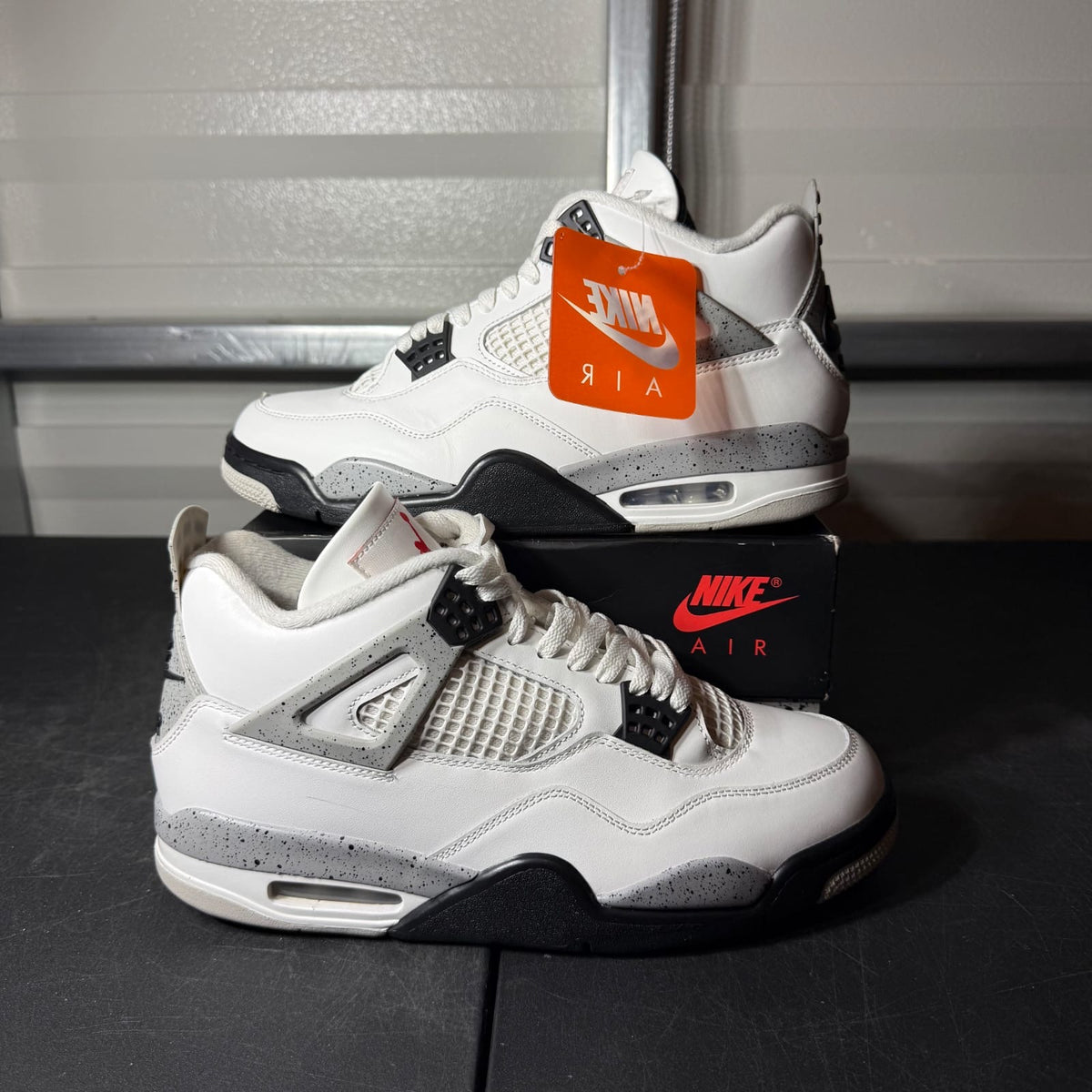 Size 10 - AJ 4 White Cement