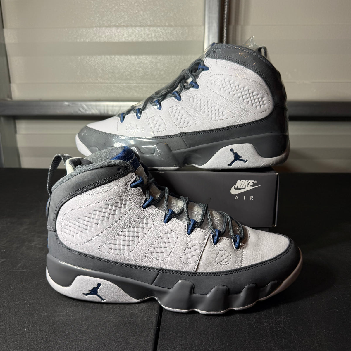 Size 10 - AJ 9 Flint Grey French Blue