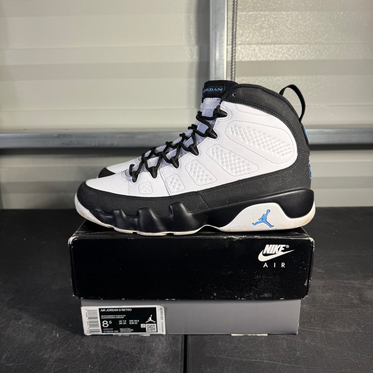 Size 8.5 - AJ 9 University Blue