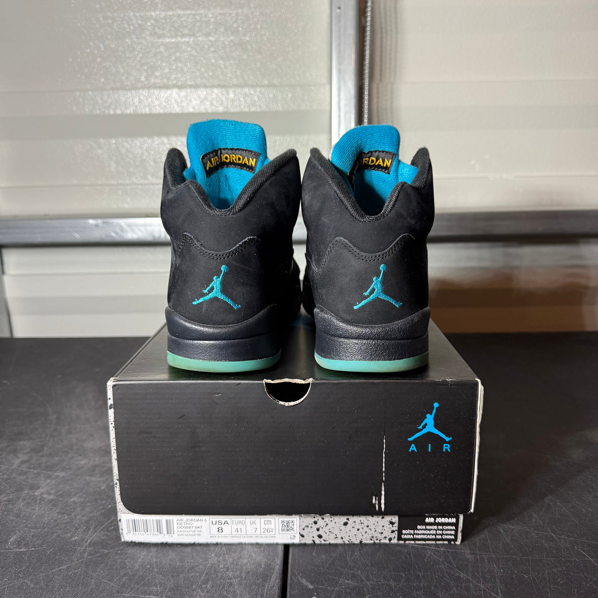Size 8 - AJ 5 Aqua