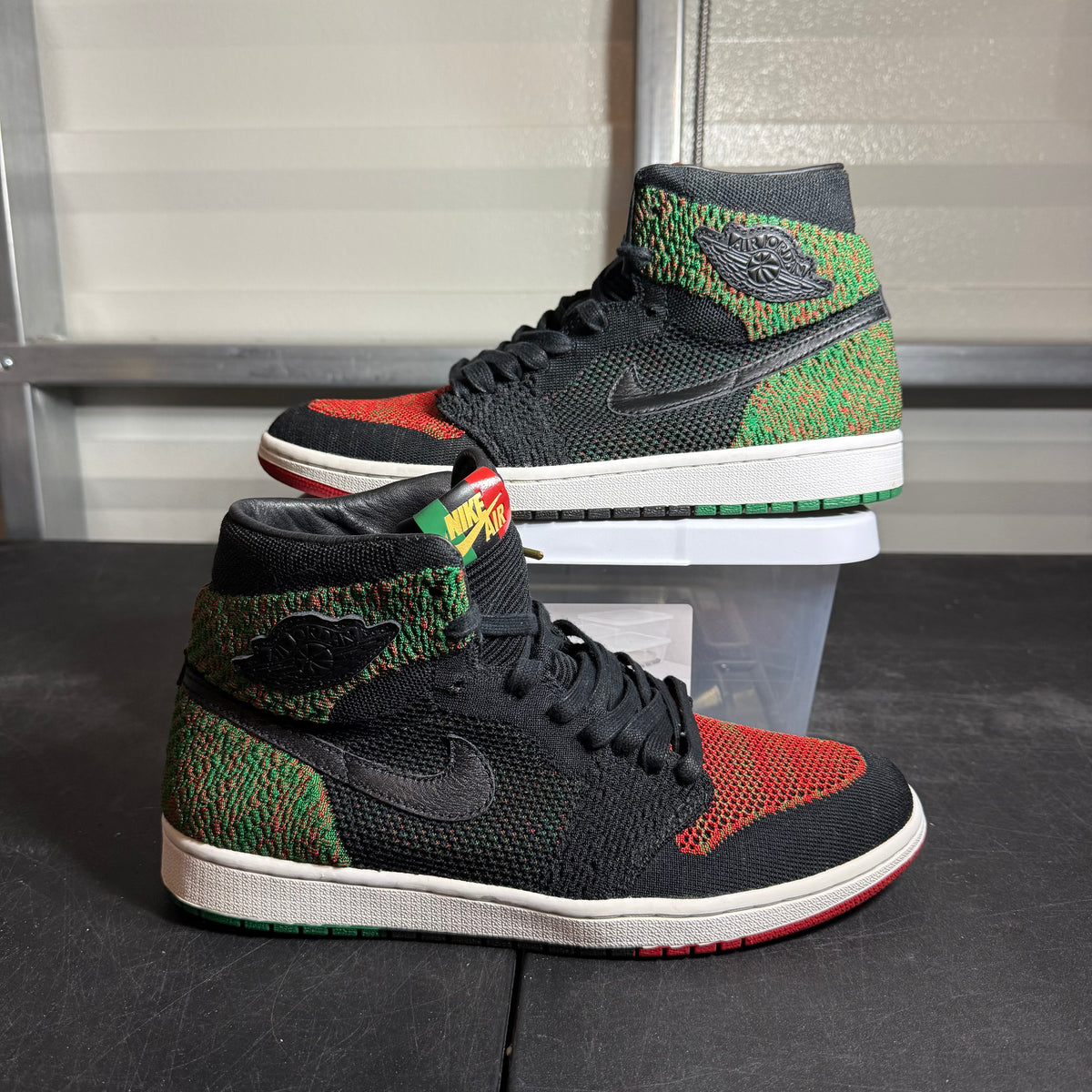 Size 12 - AJ 1 Retro Flyknit High BHM