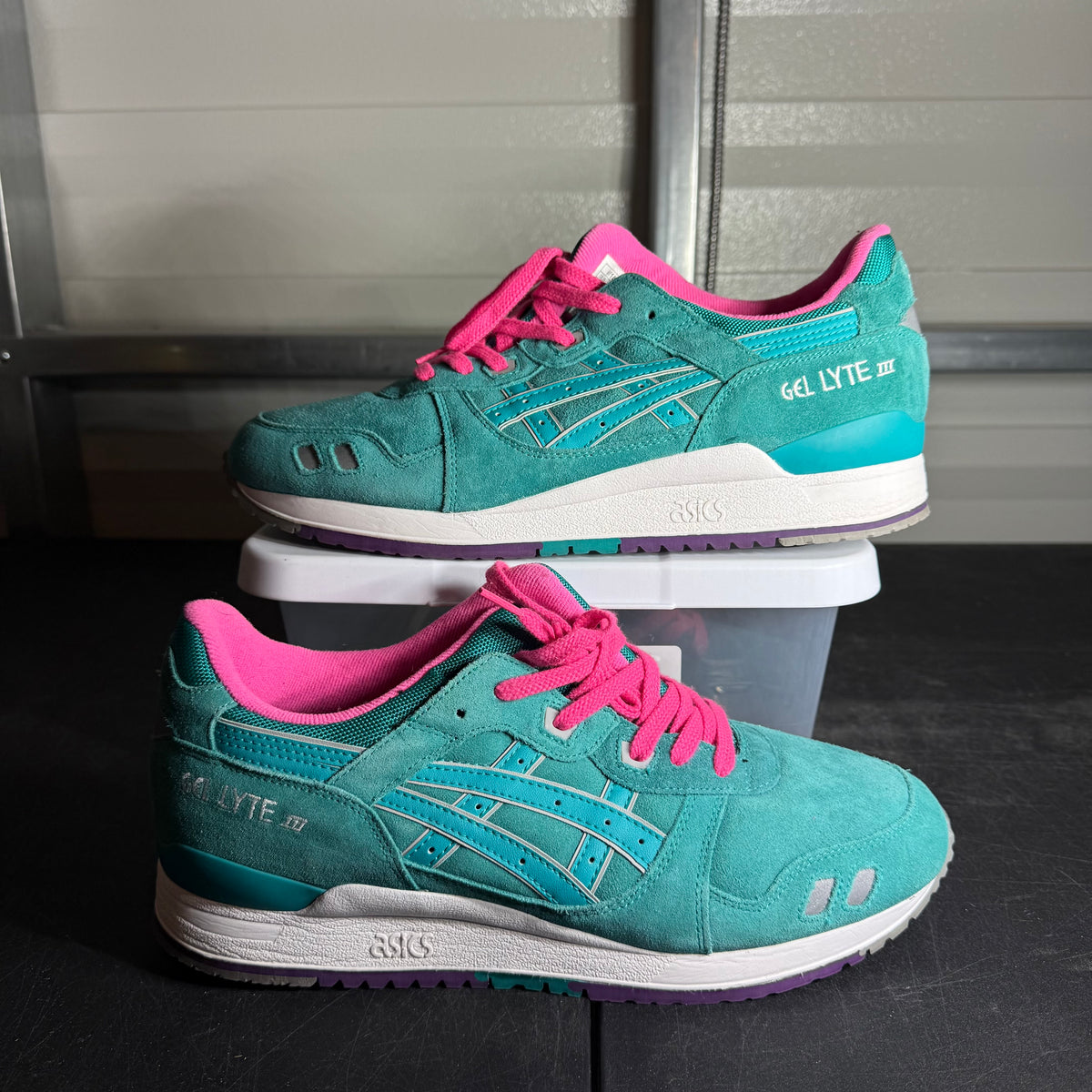 Size 12 - Asics Gel Lyte 3 Tropical Green nb