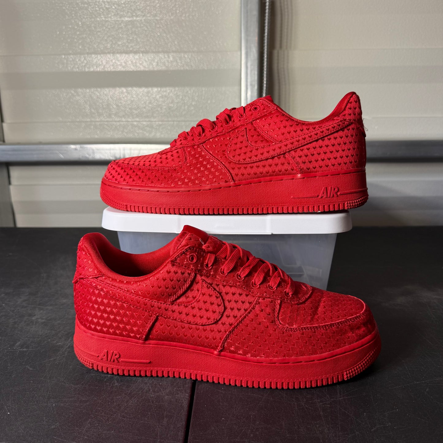 Size 10.5 - AF 1 Valentine’s Day Red