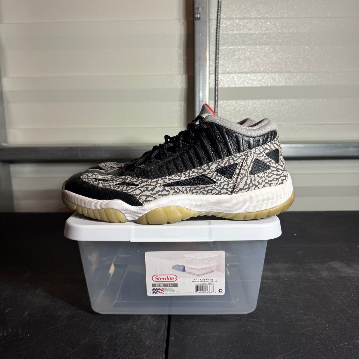 Size 11 - AJ 11 Retro IE Low Black Cement