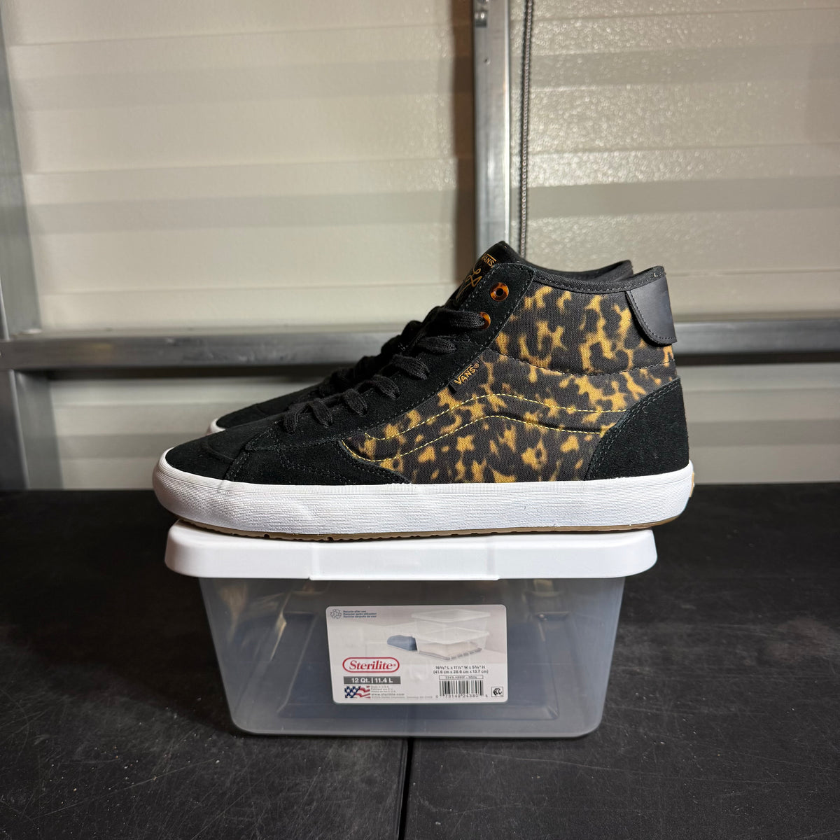 Size 12 - Vans Mid Top Animal Print