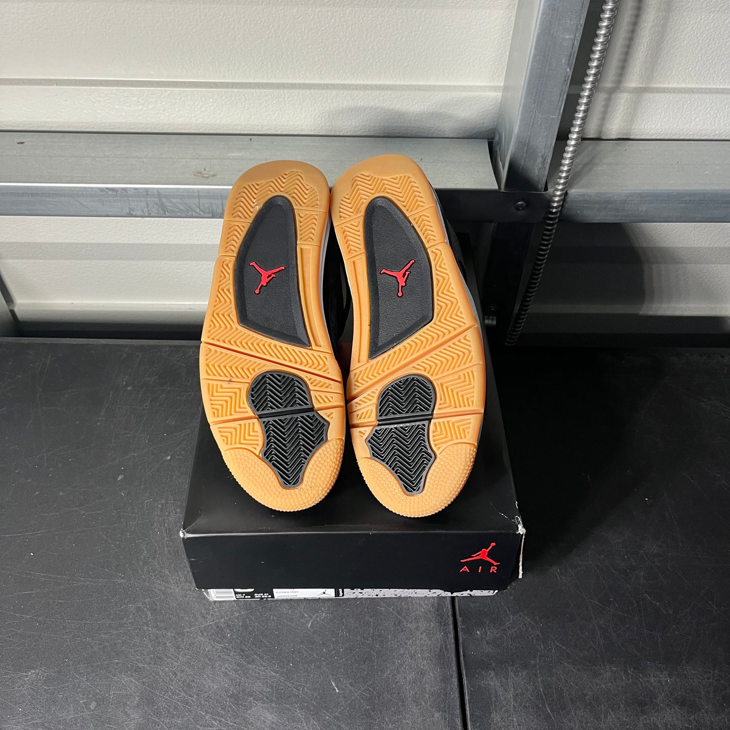 Size 8 - AJ 4 Laser Black Gum