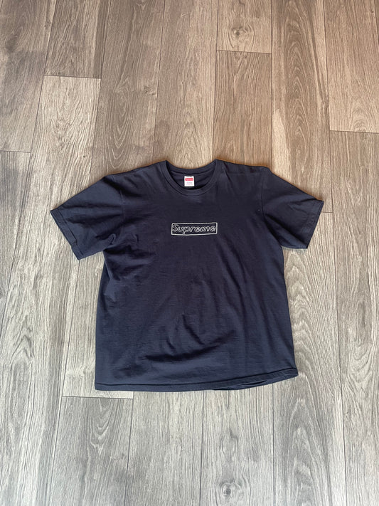 Supreme x Kaws Black Box Logo Size Large