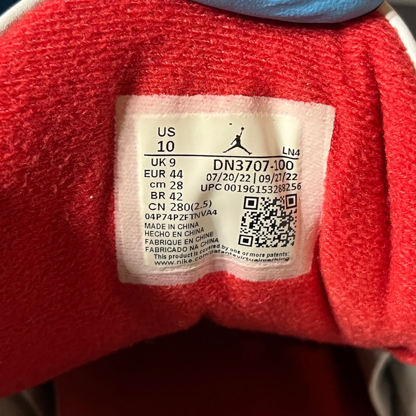 Size 10 - AJ 3 Retro White Cement Reimagined