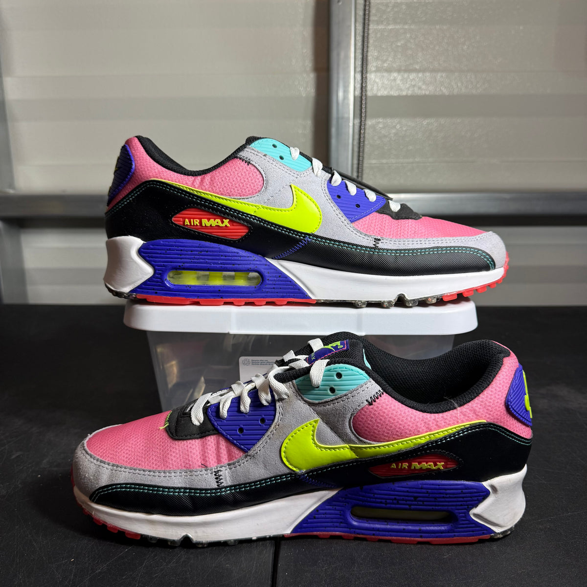 Size 12.5 - Nike Air Max 90 Exeter Edition Neon