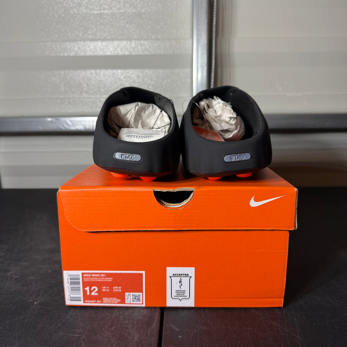 Size 12 - Nike Mind Slide Black Chrome