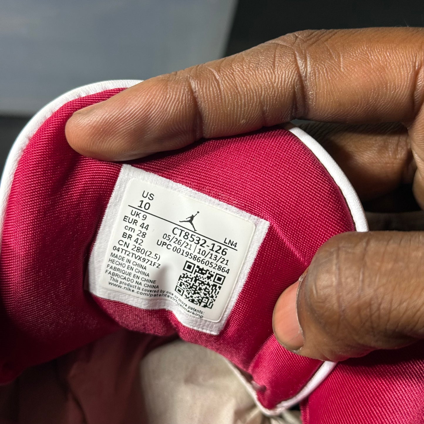Size 10 - AJ 3 Cardinal