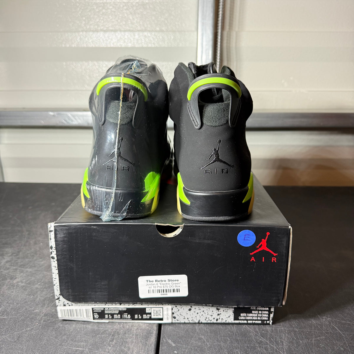 Size 10 - AJ 6 Electric Green