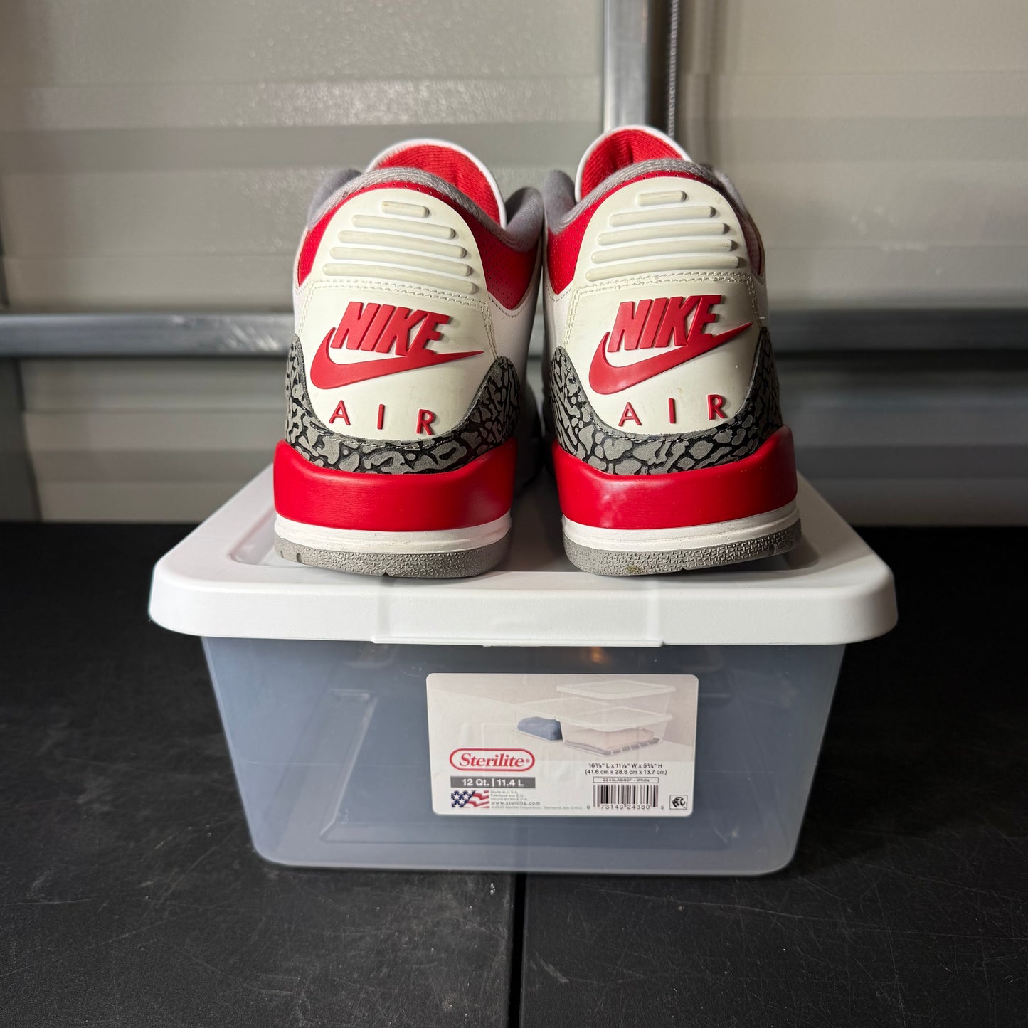 Size 12 - AJ 3 Fire Red