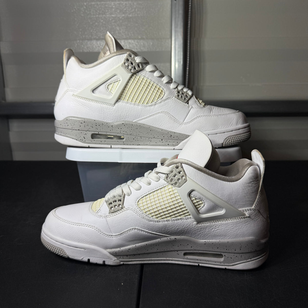 Size 11.5 - AJ 4 White Oreo