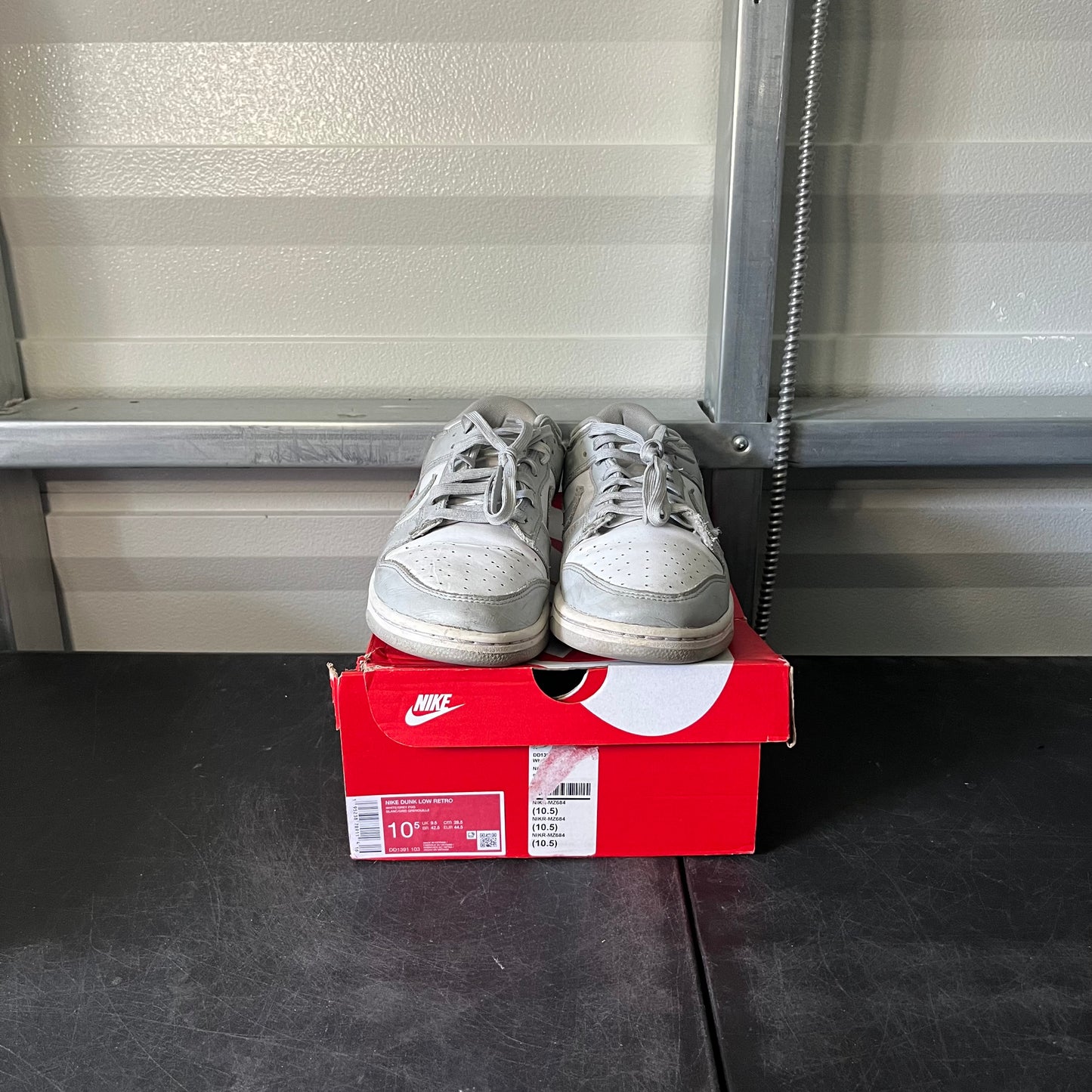Size 10.5 - Dunk Low Grey Fog