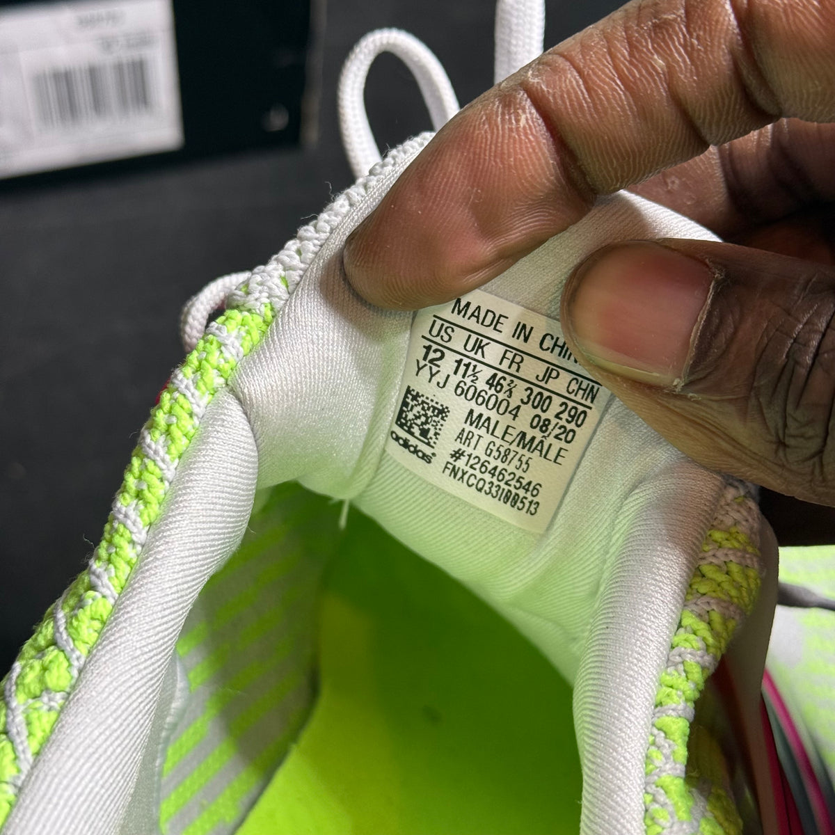 Size 12 - adidas UltraBoost 5.0 DNA Dash Grey Signal Green
