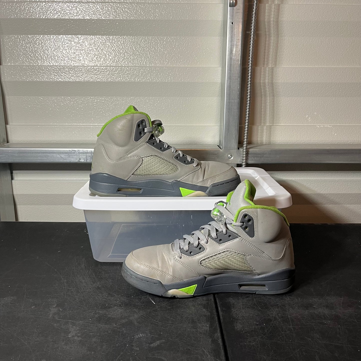 Size 9.5 - AJ 5 Green Bean NB