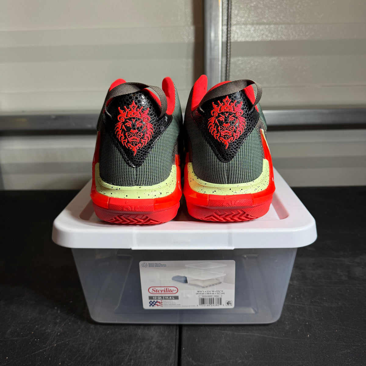 Size 12 - LeBron Witness 7 Bright Crimson Alligator