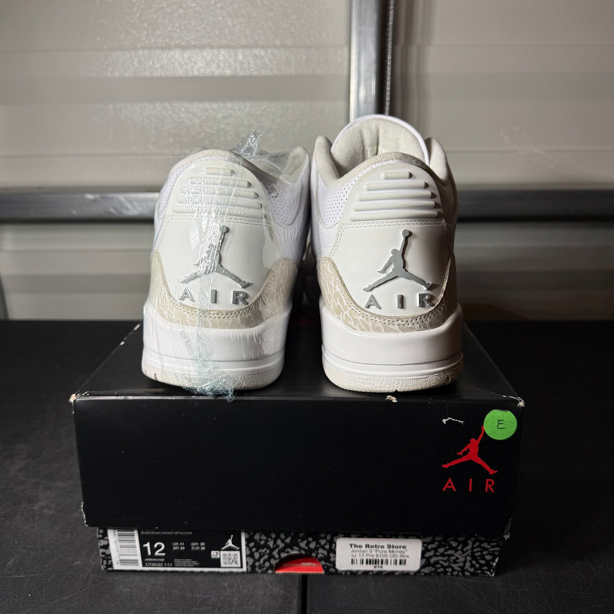 Size 12 - AJ 3 Pure Money