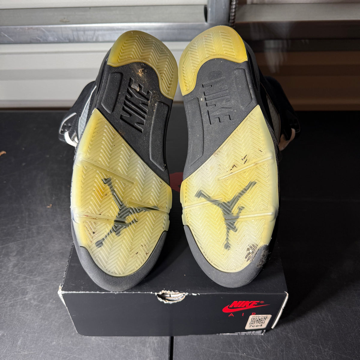 Size 8 - AJ 5 Black Metallic Reimagined
