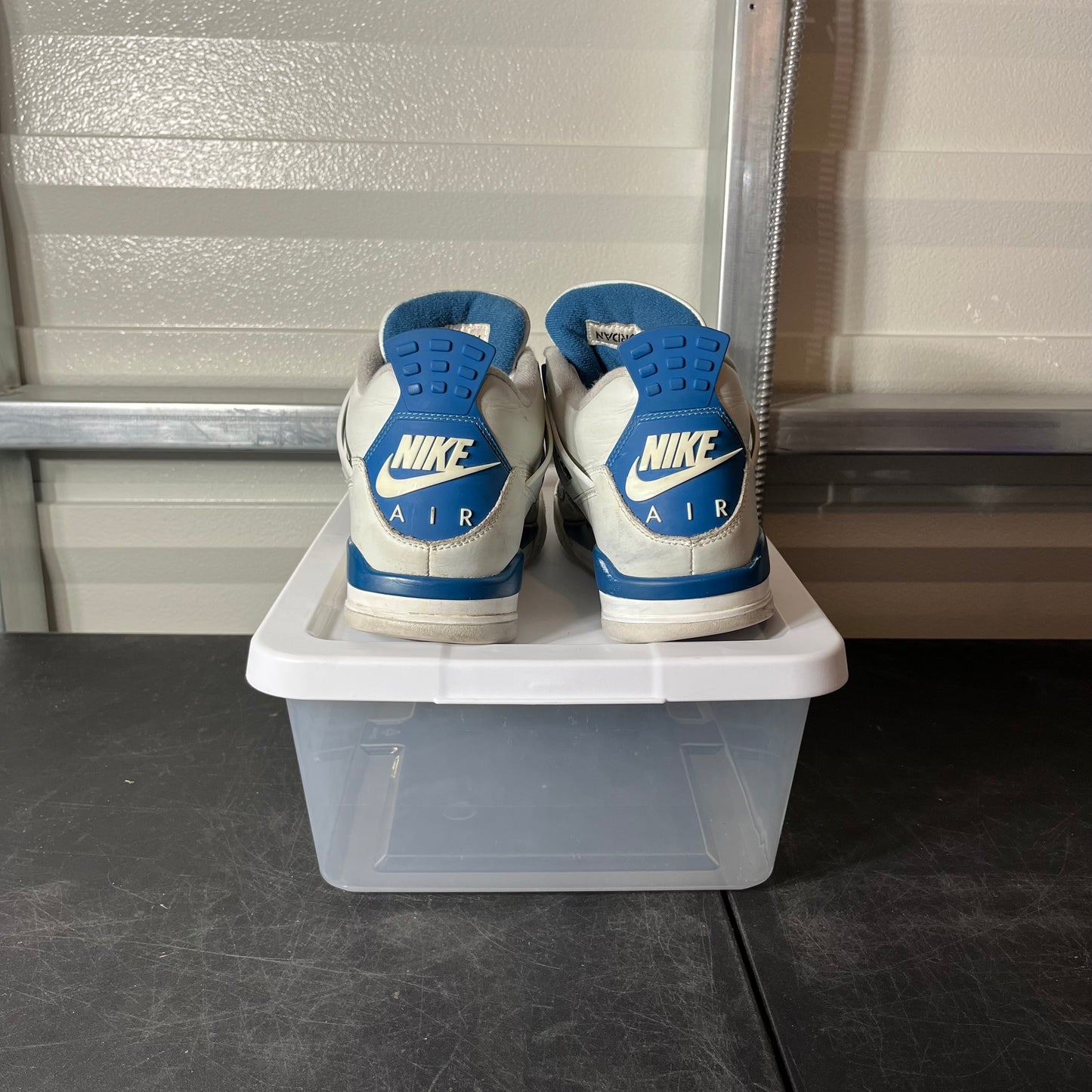 Size 9.5 - AJ 4 Military Blue