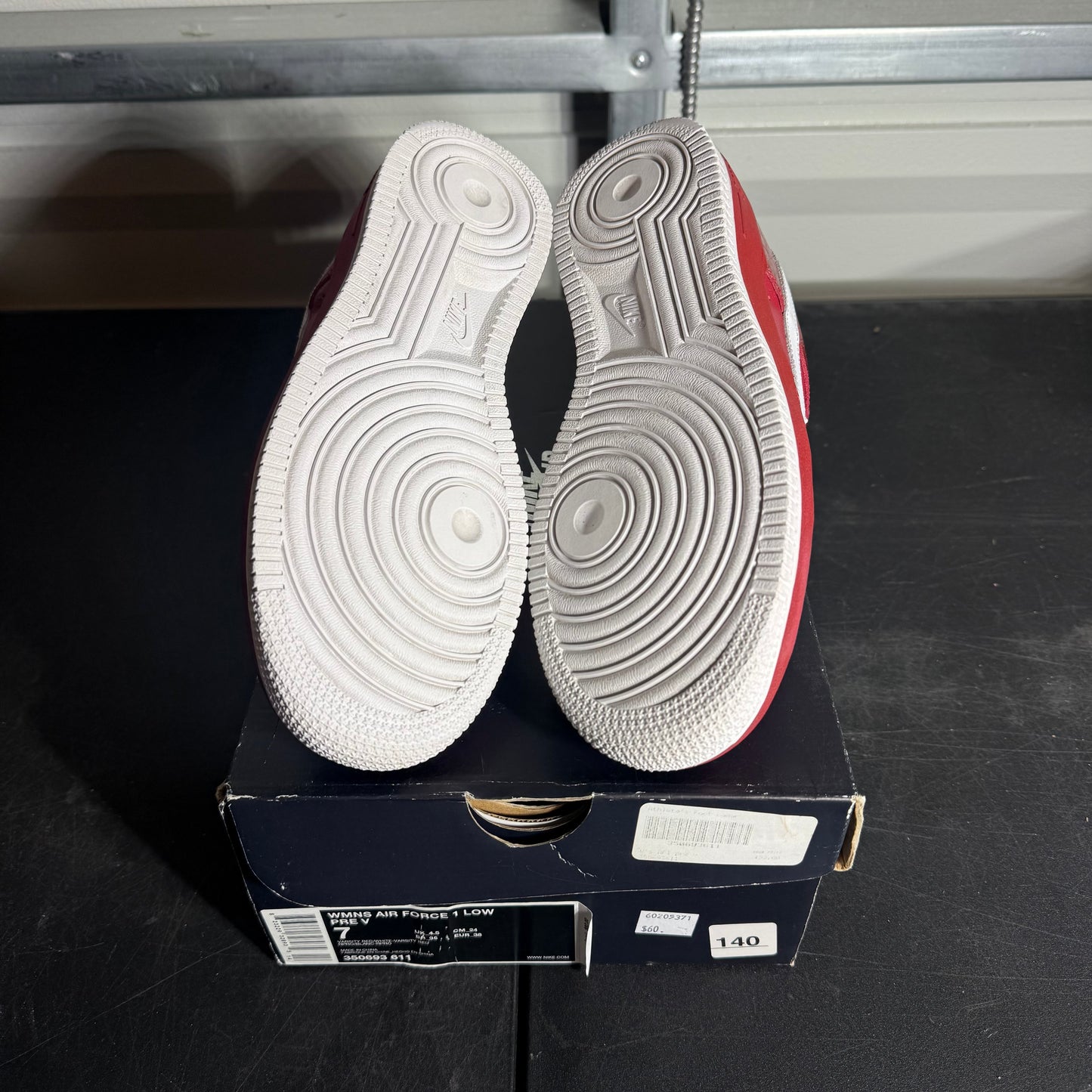 Size 7W - Air Force 1 Low Pre-Valentines