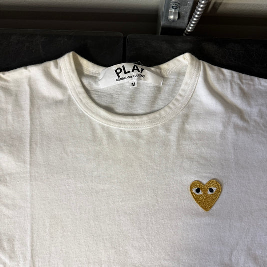 Size Medium - CDG Gold Heart Tshirt