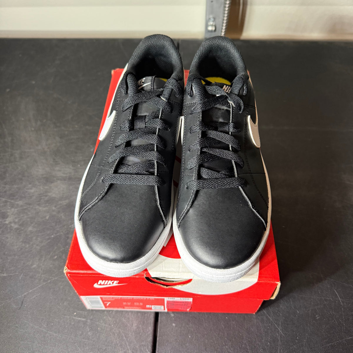 Size 8W - Nike Court Royale 2 Low Black/White