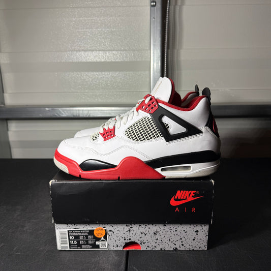Size 10 - AJ 4 Fire Red
