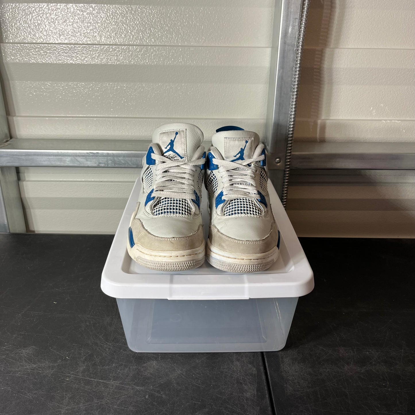 Size 9.5 - AJ 4 Military Blue