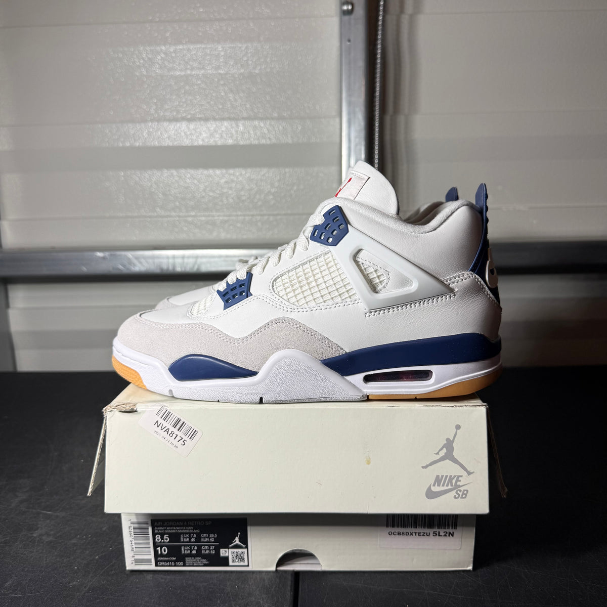 Size 8.5 - AJ 4 SB Navy