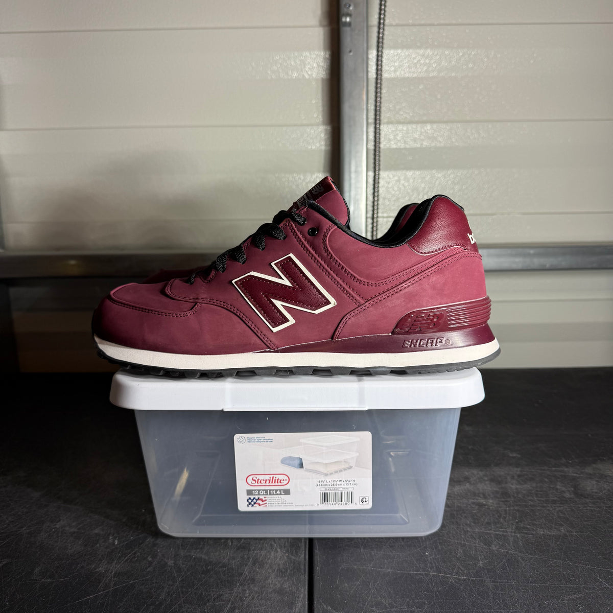 Size 12 - NB 574 Burgundy