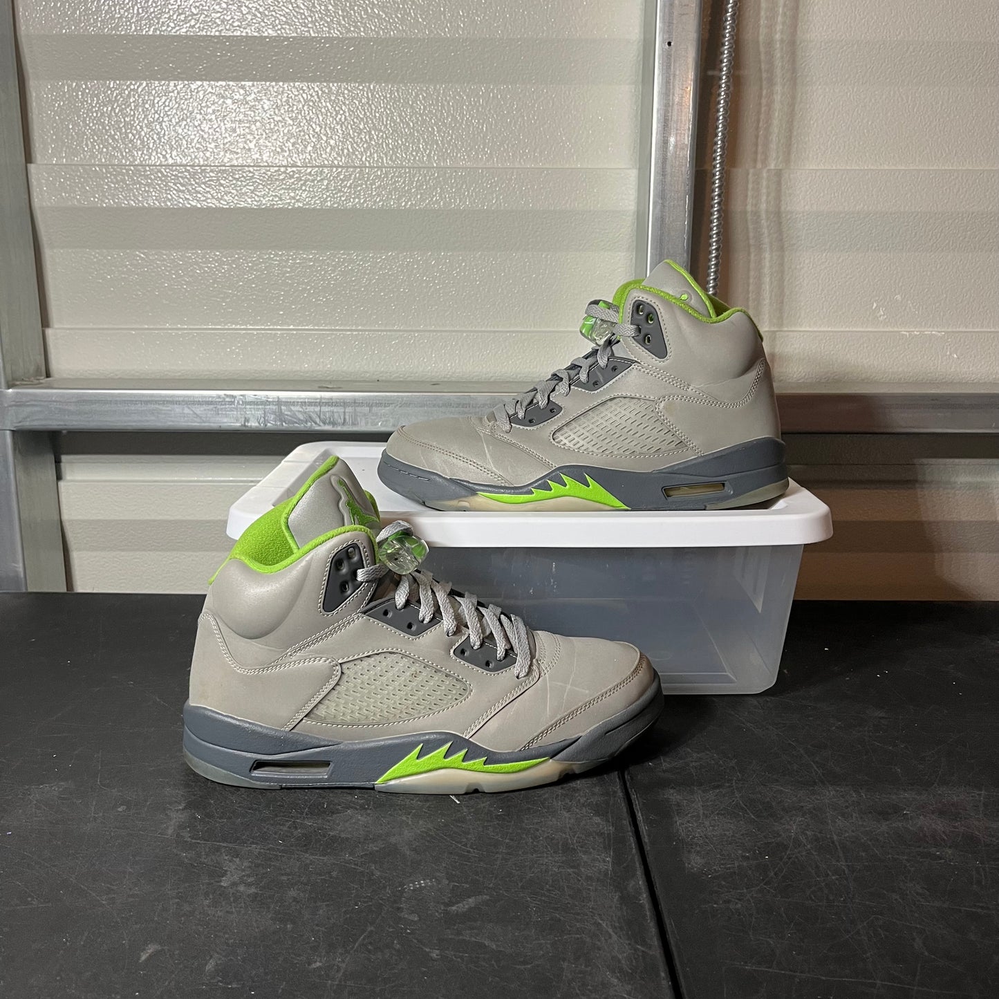 Size 9.5 - AJ 5 Green Bean NB