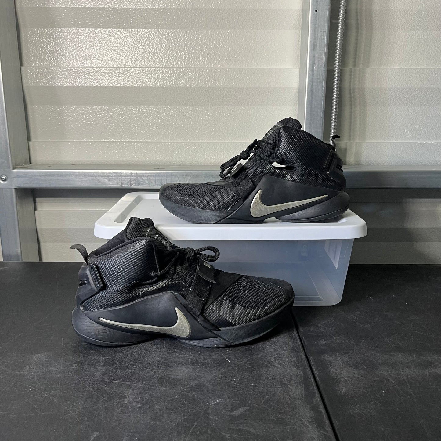 Size 10.5 - Nike LeBron Soldier Black