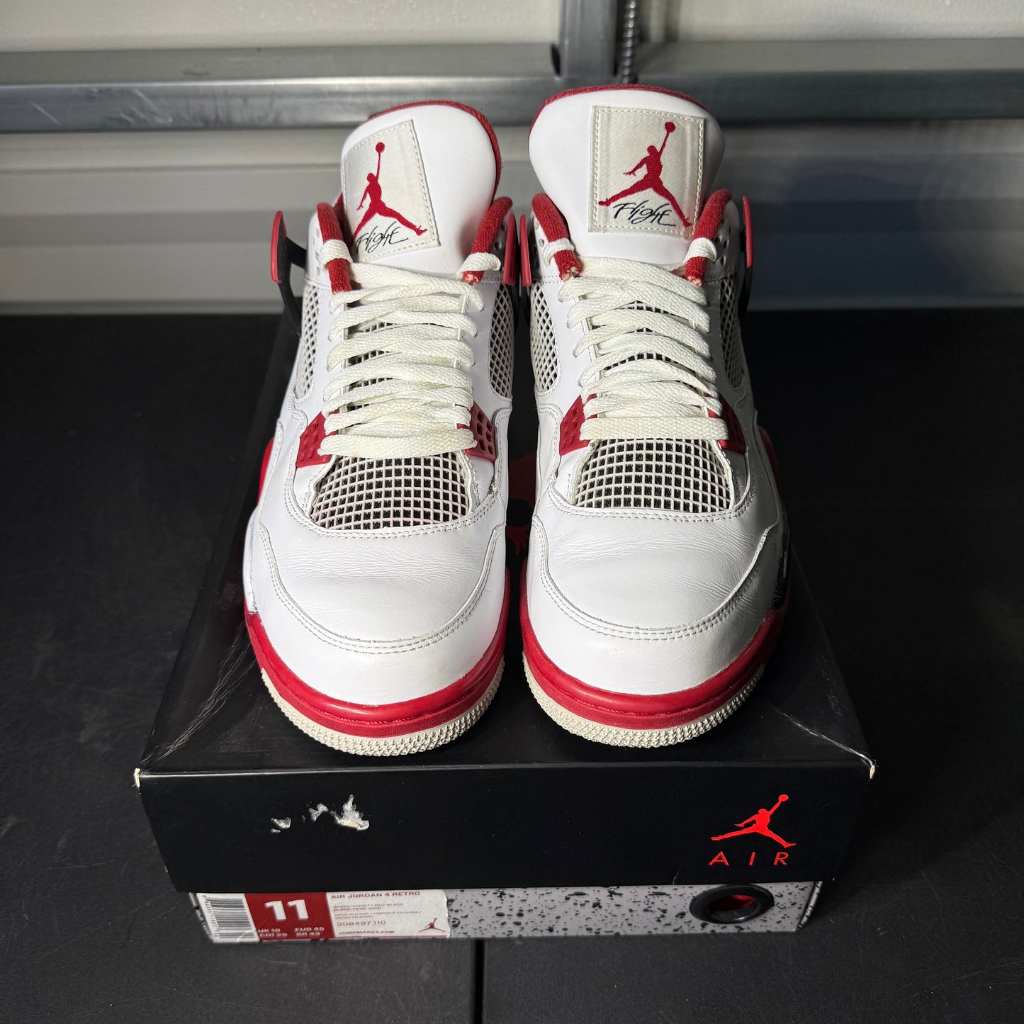 Size 11 - AJ 4 Fire Red 2012 Release