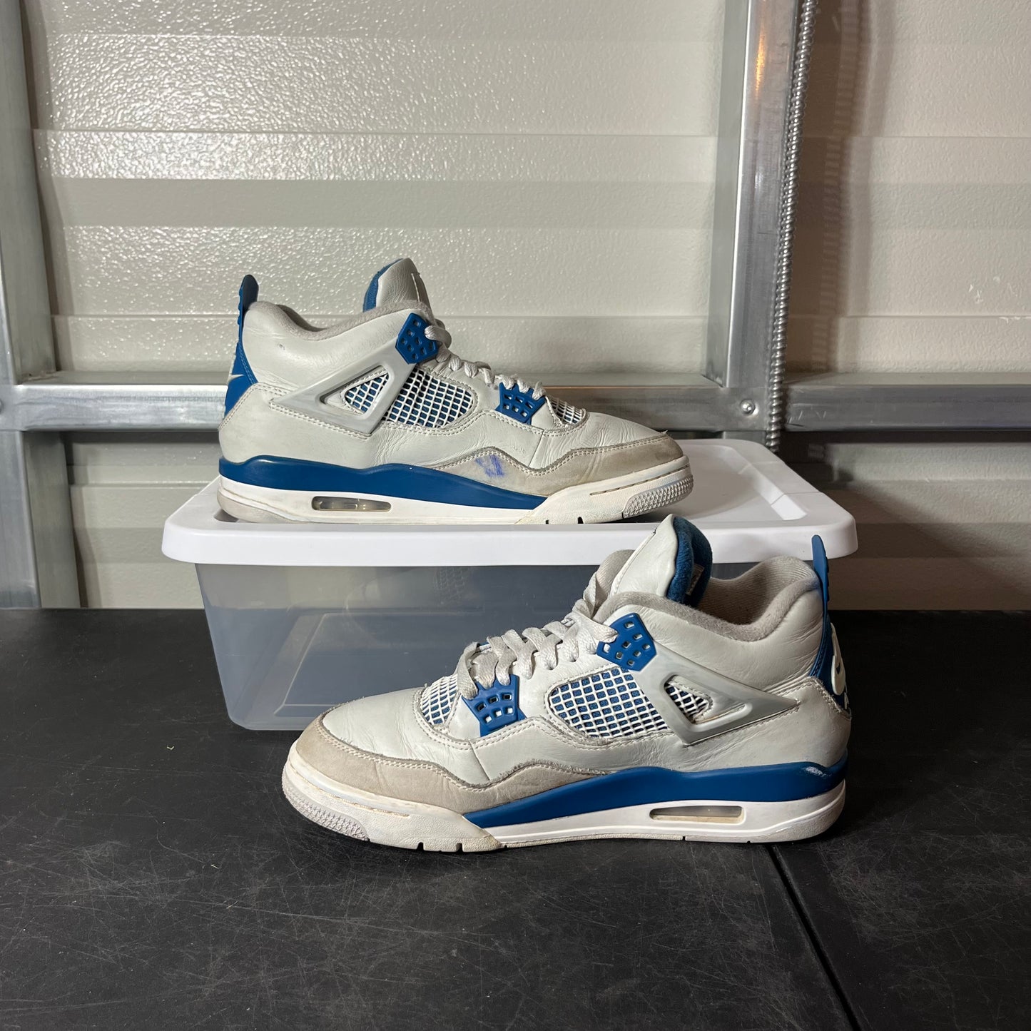 Size 9.5 - AJ 4 Military Blue