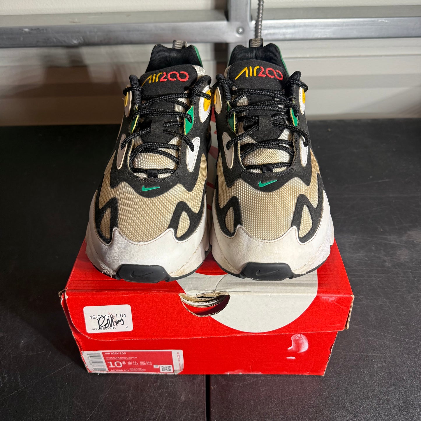 Size 10.5 - Air Max 200 Rasta